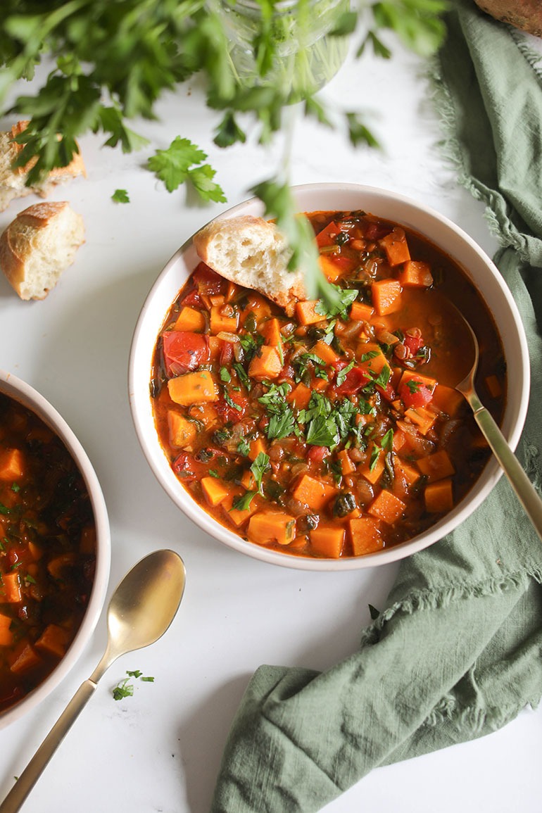 Lentil Sweet Potato Soup