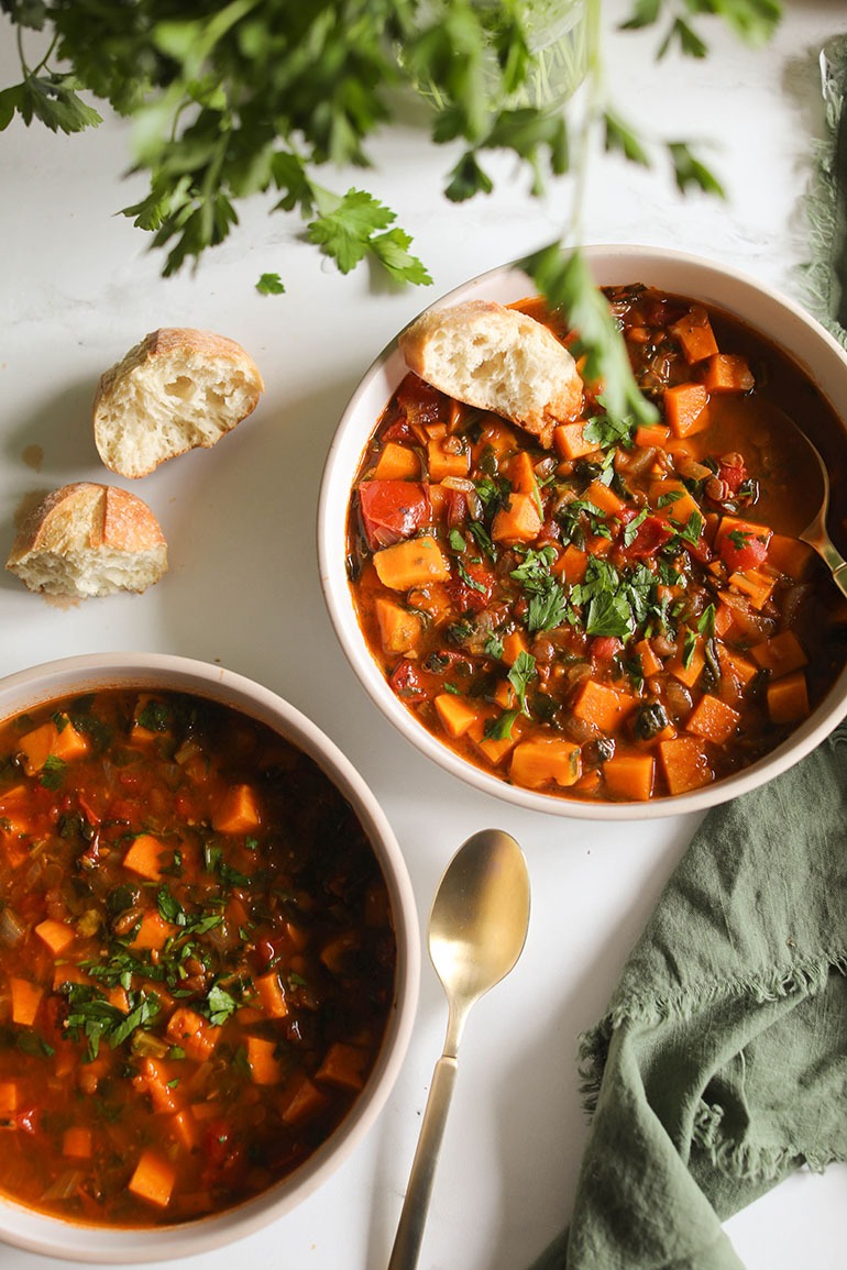 Lentil Sweet Potato Soup