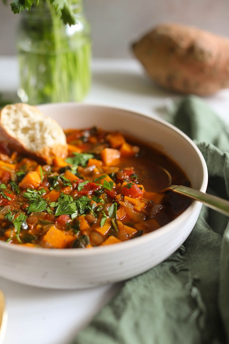 Lentil Sweet Potato Soup