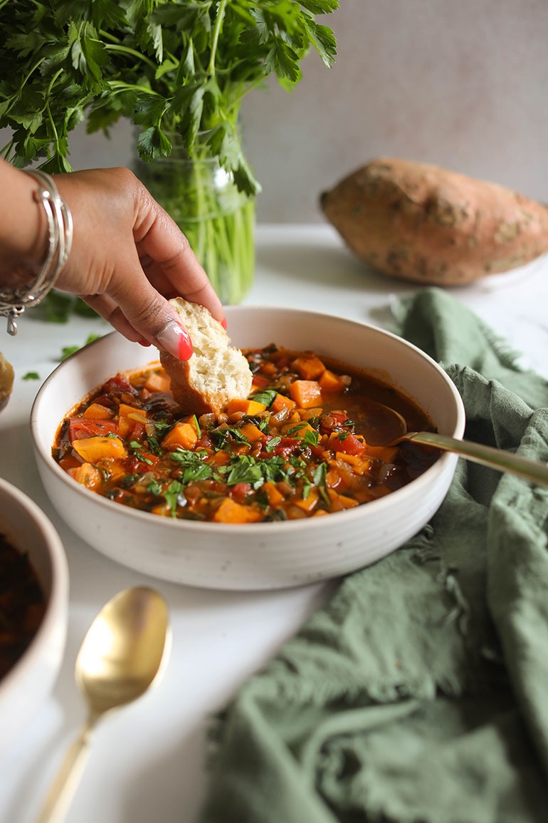 Lentil Sweet Potato Soup