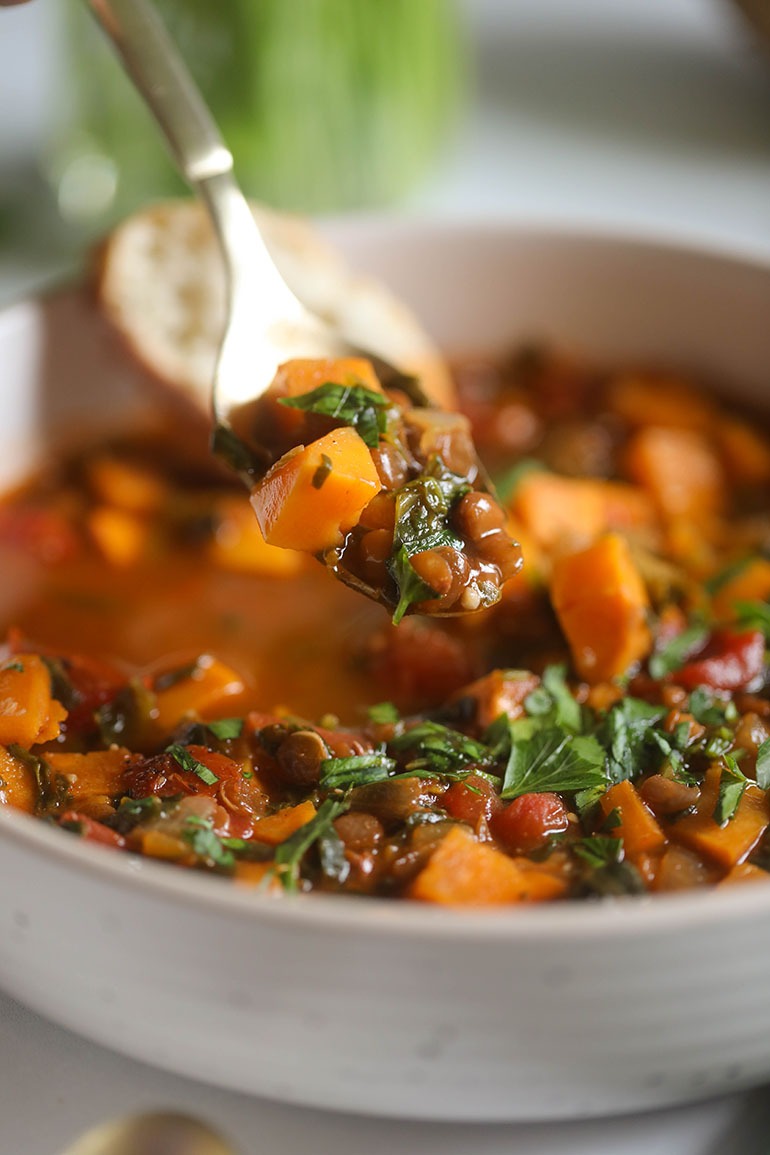 Lentil Sweet Potato Soup
