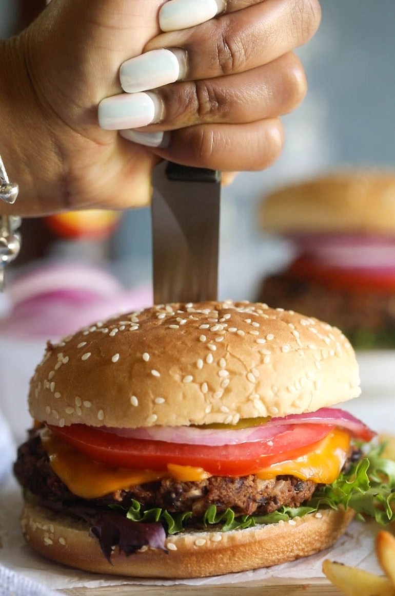 Vegan Black Bean Burgers