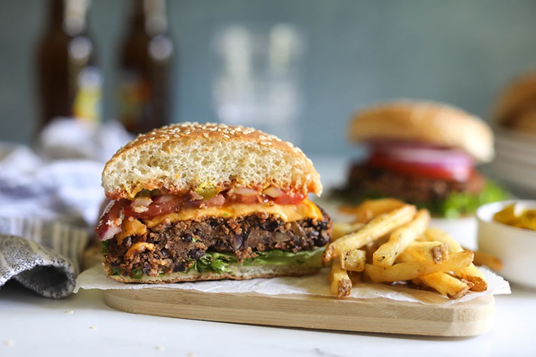 Vegan Black Bean Burgers