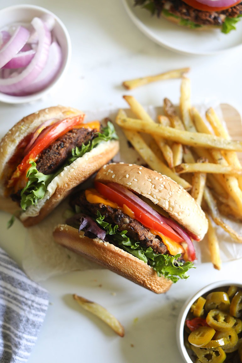 Vegan Black Bean Burgers