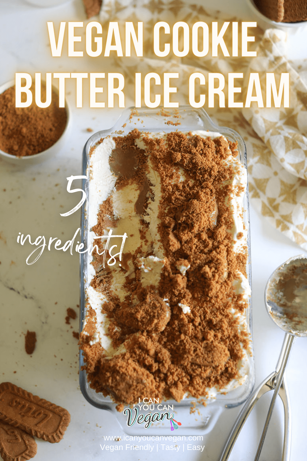 Vegan Cookie Butter Ice Cream - Pinterest