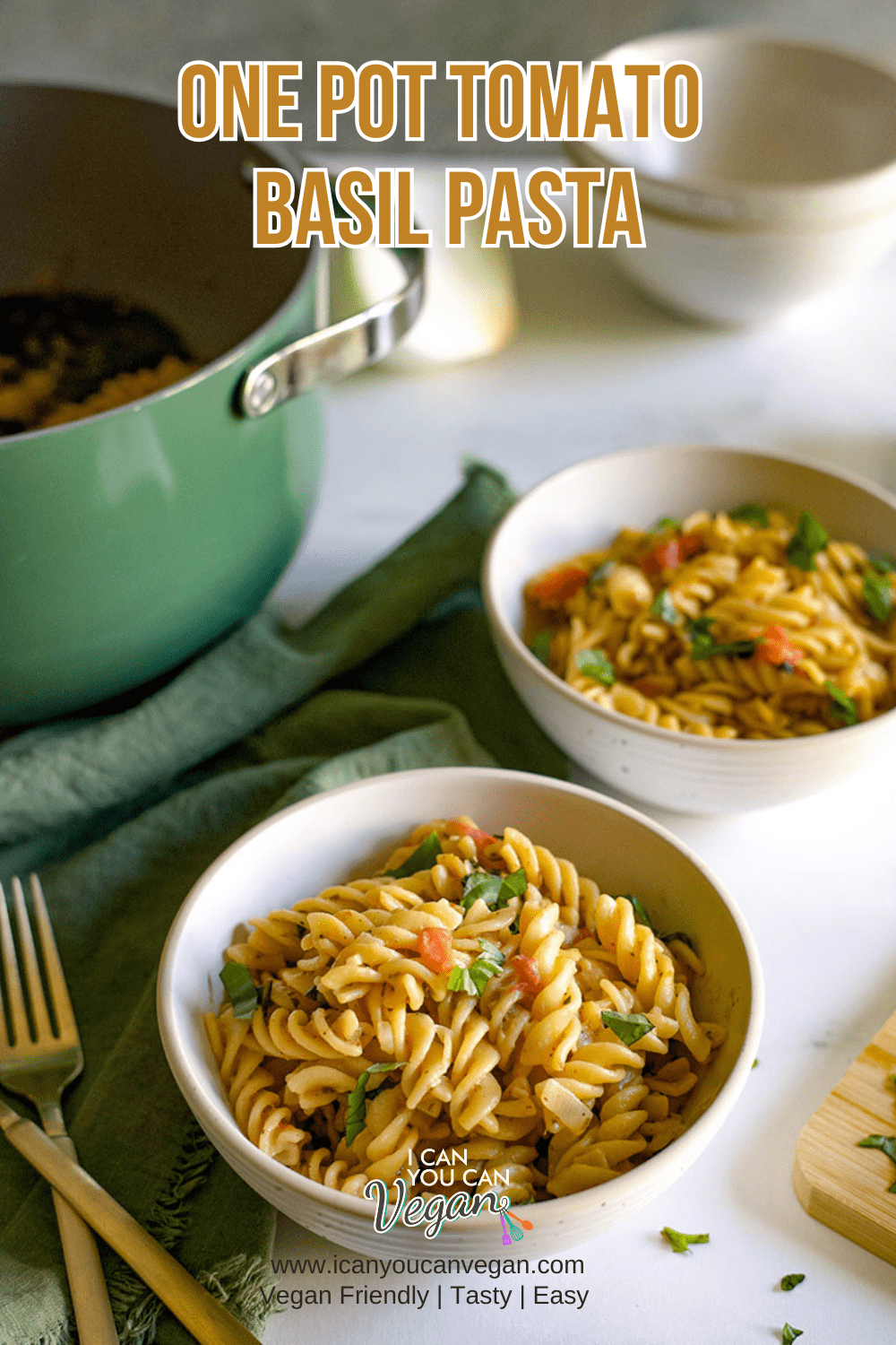 One pot tomato basil pasta - pinterest