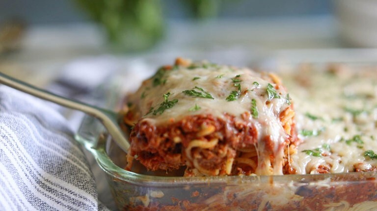 Vegan Baked Spaghetti