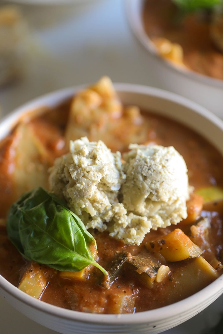 Vegan Vegetable Lasagna Soup