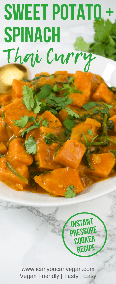Sweet Potato Spinach Thai Curry