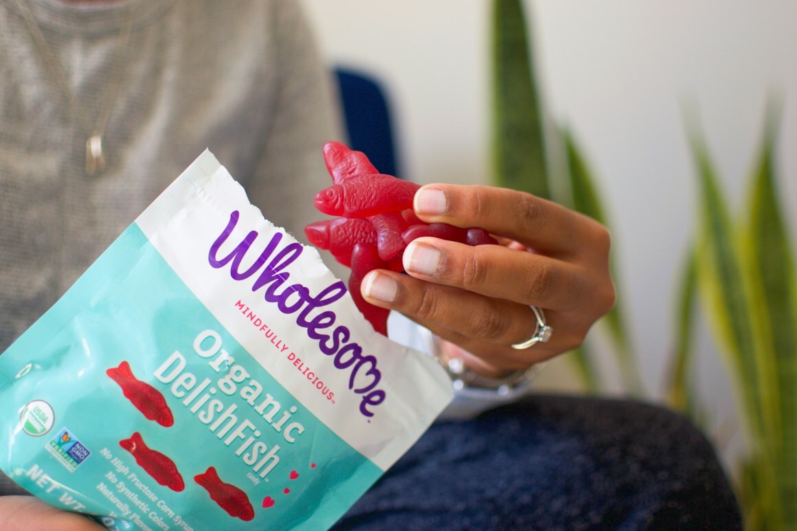 Packet of Organic Delish fish Jelly