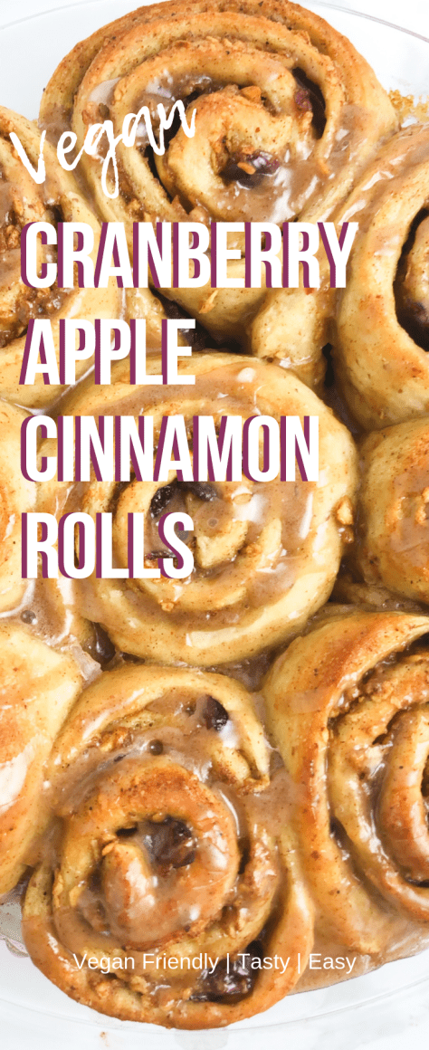 Cranberry+Apple Cinnamon Rolls