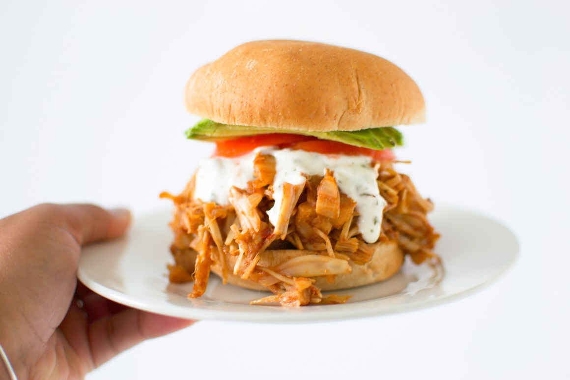 Jackfruit Pulled Pork Sandwich