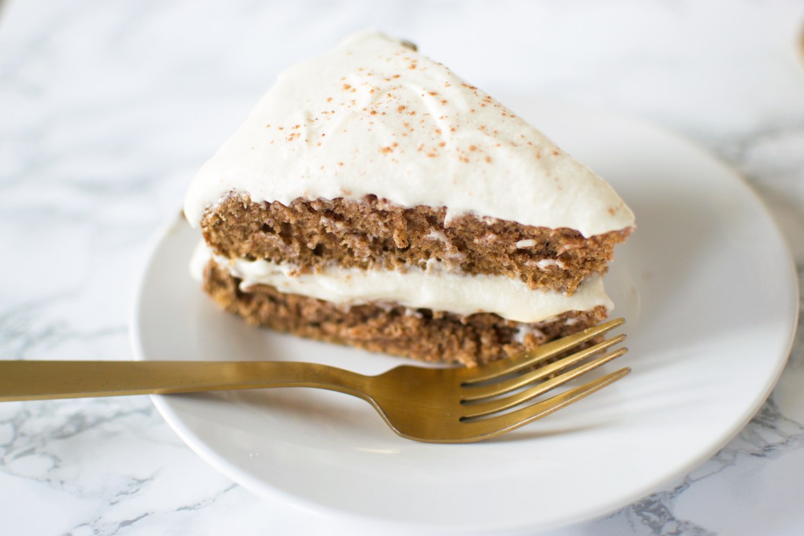 Vegan Spice Cake + Whipped Buttercream Icing