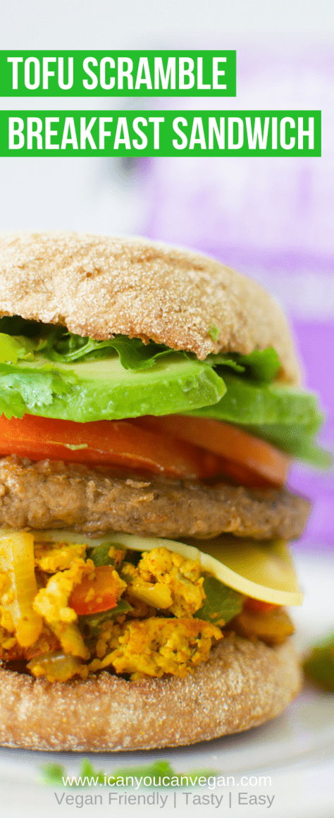 Tofu Scramble Breakfast Sandwich