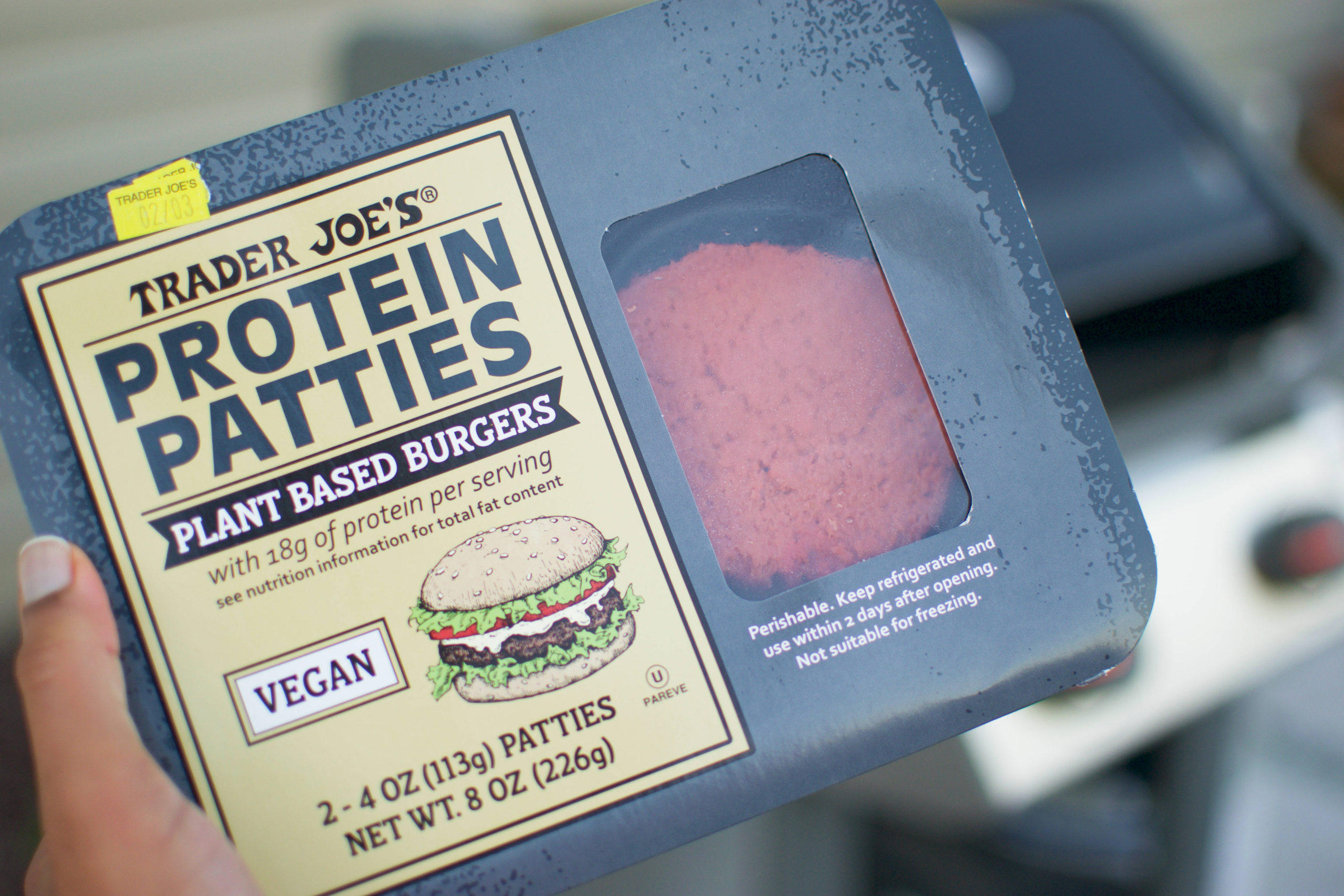 Trader Joe's Protein Patties Burger Package